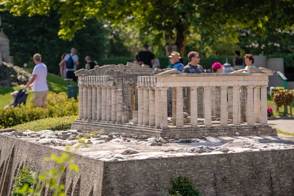 Klagenfurf Kärnten Österrike Augusti 2018 Park Minimundus Wörthersee Modeller Kändaste — Stockfoto