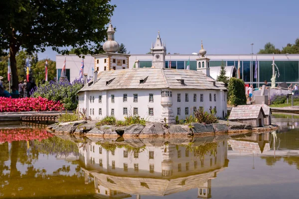 Klagenfurf Carinthia Austria Agosto 2018 Park Minimundus Worthersee Modelli Degli — Foto Stock