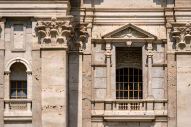 Klagenfurt, Carinthia, Avusturya - 07 Ağustos 2018: Park Minimundus am Worthersee. En ünlü tarihi binalar ve yapılar dünyanın modelleri. Ölçek 1:25
