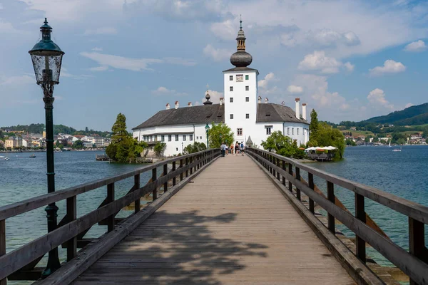 Gmunden Austria Agosto 2018 Gmunden Schloss Ort Schloss Orth Lago — Foto de Stock