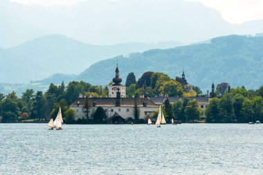 Kale Schloss Ort Traunsee göle, Avusturya