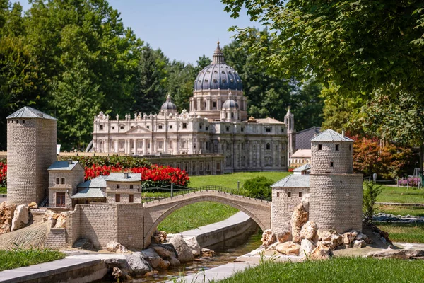 Klagenfurt Karyntia Austria Sierpień 2018 Park Minimundus Worthersee Modele Najbardziej — Zdjęcie stockowe