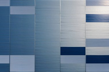 Mavi ve gümüş hatları ile modern binalar cephe soyut mimari arka plan-görüntü