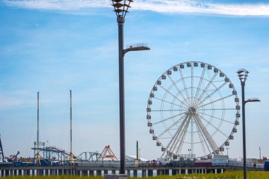 Atlantic City, New Jersey - 18 Haziran 2019: Steel Pier Atlantic City'deki park. 