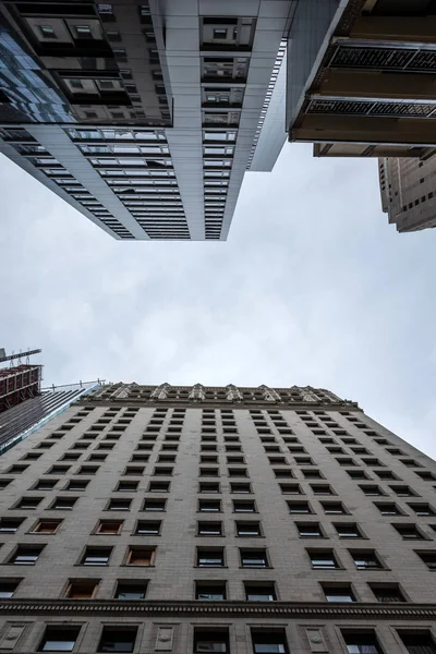 Low angle view of skyscrapers in the Financial District of New York, USA - Image