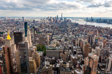 New York, Abd - 6 Haziran 2019: New York. Manhattan Midtown Gökdelenler Harika panoramik hava görünümü - Resim