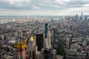 New York, Abd - 6 Haziran 2019: New York. Manhattan Midtown Gökdelenler Harika panoramik hava görünümü - Resim