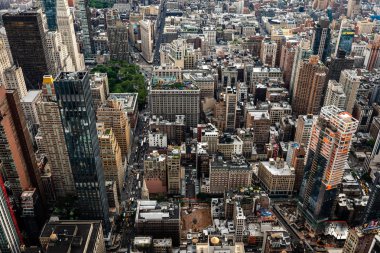 New York, Abd - 6 Haziran 2019: New York. Manhattan Midtown Gökdelenler Harika panoramik hava görünümü - Resim