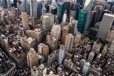 New York, Abd - 6 Haziran 2019: New York. Manhattan Midtown Gökdelenler Harika panoramik hava görünümü - Resim