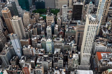 New York, Abd - 6 Haziran 2019: New York. Manhattan Midtown Gökdelenler Harika panoramik hava görünümü - Resim