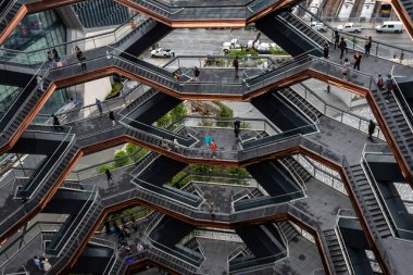 New York, Abd - 21 Haziran 2019: Manhattan'ın Batı yakasında bulunan Hudson Yards'daki Gemi - Resim