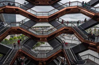 New York, Abd - 21 Haziran 2019: Manhattan'ın Batı yakasında bulunan Hudson Yards'daki Gemi - Resim