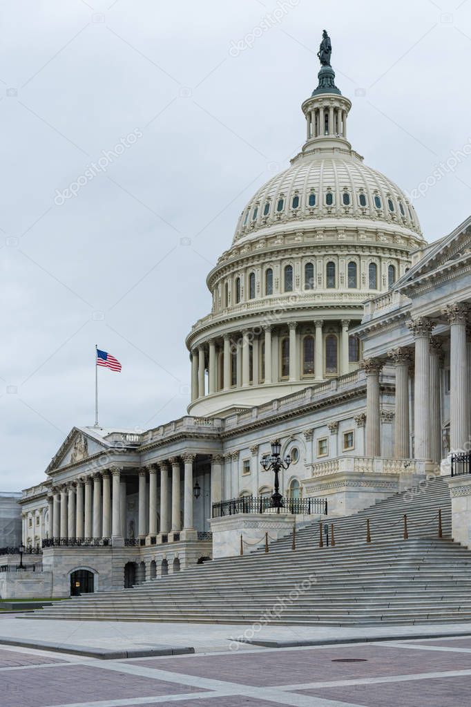 United States Capitol Building east facade. - image