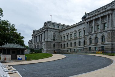 Washington Dc, ABD - 9 Haziran 2019: Washington Dc Kongre Kütüphanesi.