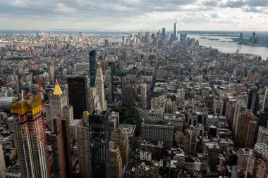 New York, Abd - 6 Haziran 2019: New York. Manhattan Midtown Gökdelenler Harika panoramik hava görünümü - Resim