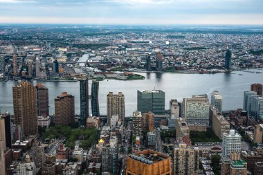 New York, Abd - 6 Haziran 2019: New York. Manhattan Midtown Gökdelenler Harika panoramik hava görünümü - Resim
