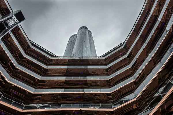 New York Usa June 2019 Modern Architecture Building Vessel Spiral — Stock Photo, Image