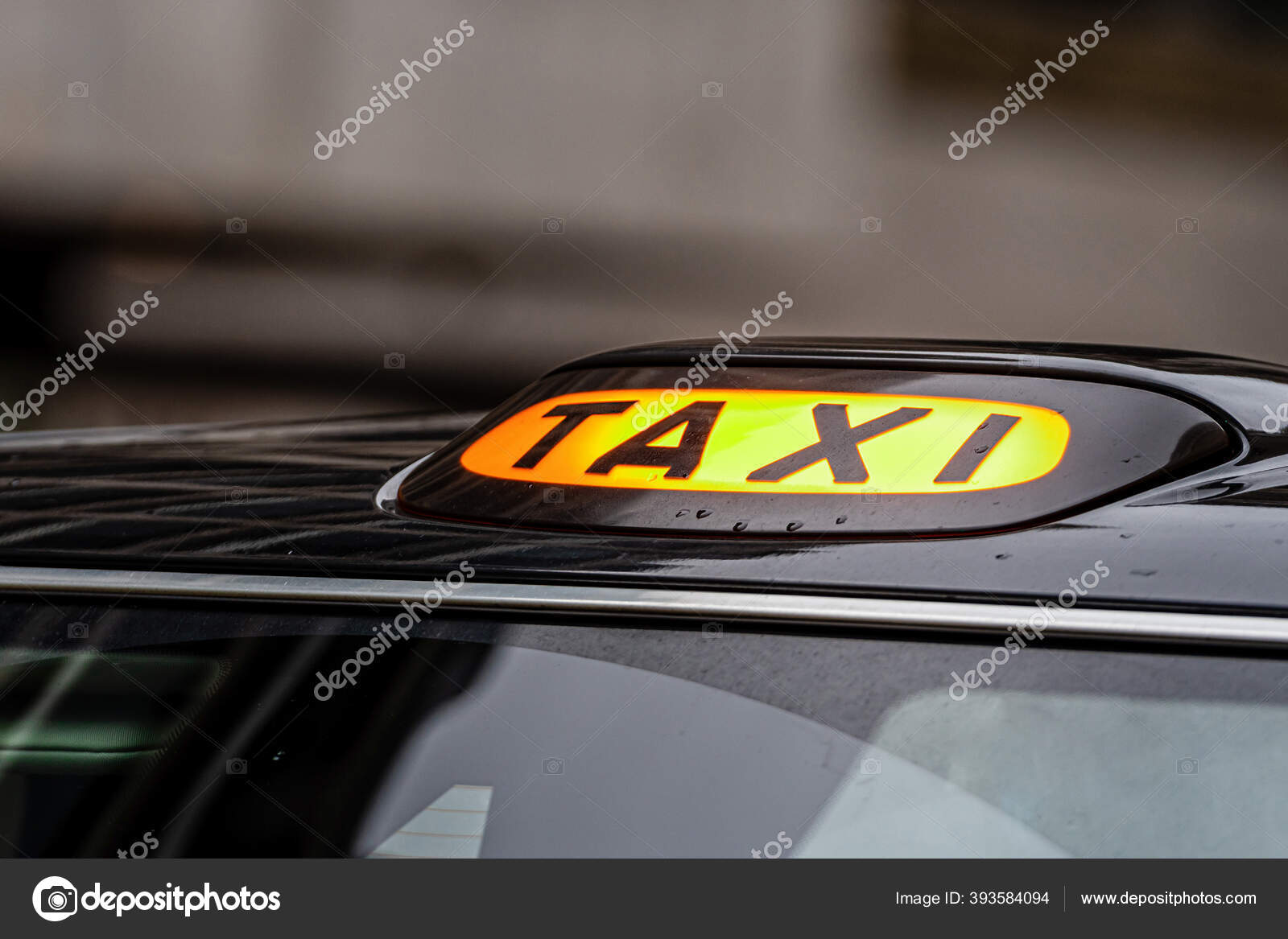 Taxi Schild Stock Photo