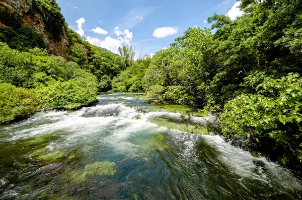 Rapids Krka River Roski Slap Waterfalls Dalmatia Croatia — Stock Photo, Image