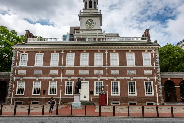 Filadelfia Pensylwania Usa Czerwca 2019 Północna Fasada Independence Hall Oglądana — Zdjęcie stockowe