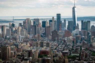 New York, Abd - 6 Haziran 2019: New York. Manhattan Midtown Gökdelenler Harika panoramik hava görünümü - Resim