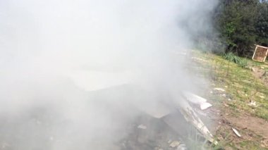 Hava kirliliği yangın toksik