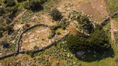 Sardina içinde Nuraghe drone ile görüldü