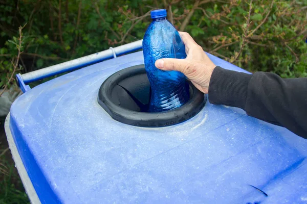 Recogida Separada Recogida Basura Plástico Diferenciado — Foto de Stock