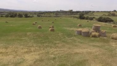 saman topu kuş bakışı havadan görünümü