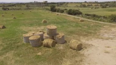 saman topu kuş bakışı havadan görünümü