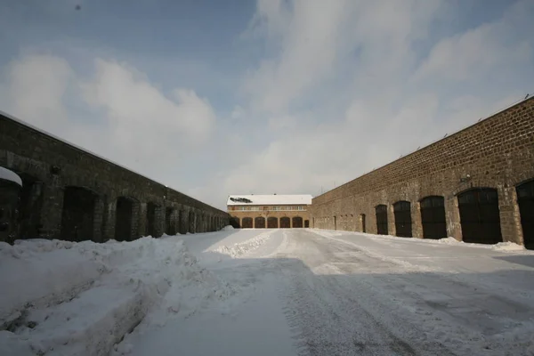 Detalles Interiores Del Campo Concentración Nazi Alemania — Foto de Stock