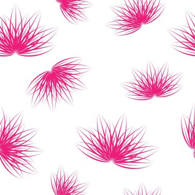 Lotus çiçek dikişsiz vektör desen arka plan