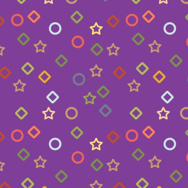 Desen, kesintisiz, geometrik şirin renkli arka plan topluluklar, tasarım şablonları - vektör çizim Eps 10.