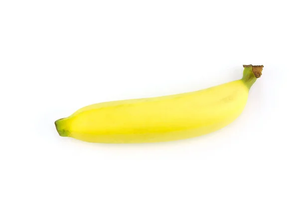 Mogen Banan Isolerad Vit Bakgrund — Stockfoto
