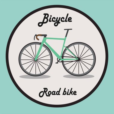 İşaret, web, baskı, iş, vektör illüstrasyon Eps 10 için bisiklet karikatür tarzı düzeltin.