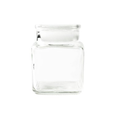 Beyaz arka planda izole boş su bardağı shot bardak, Kokteyl Bardakları koleksiyonu.