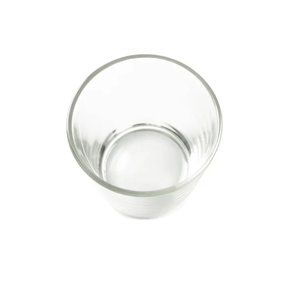 Empty Water Glass Shot Glasses Isolated White Background Cocktail Glasses — Stock Photo, Image