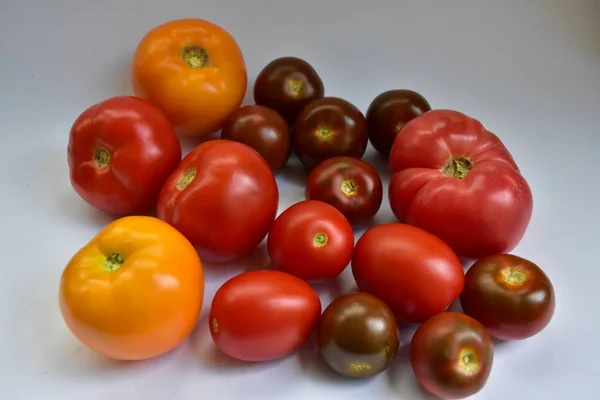 Pomodori Maturi Vicino — Foto Stock