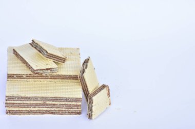 Çikolata waffle yakın çekim 