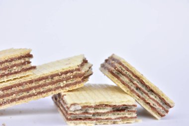 Çikolata waffle yakın çekim 