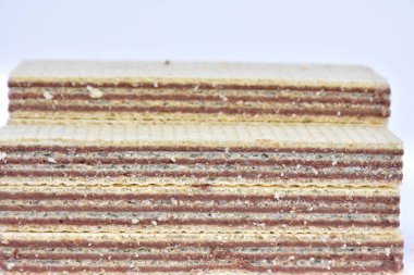 Çikolata waffle yakın çekim 