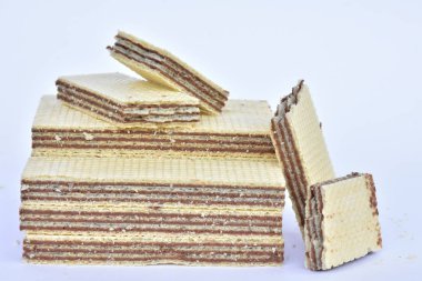 Çikolata waffle yakın çekim 