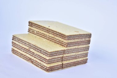 Çikolata waffle yakın çekim 