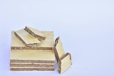 Çikolata waffle yakın çekim 