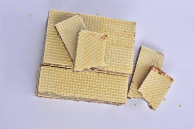 Çikolata waffle yakın çekim 