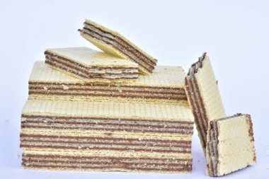 Çikolata waffle yakın çekim 