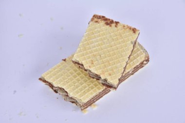 Çikolata waffle yakın çekim 