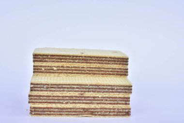 Çikolata waffle yakın çekim 