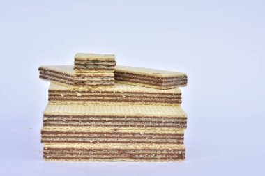Çikolata waffle yakın çekim 