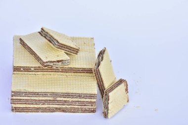 Çikolata waffle yakın çekim 